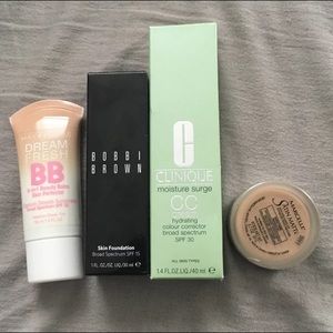 Bobbi Brown, Clinique, Marcelle, Maybelline makeup